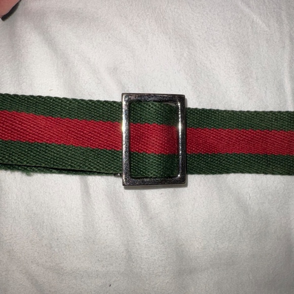 Gucci Pre-owned Gg Shelly Line Cross Body Shoulder Bag In Black, Red, Green - Picture 15 of 16